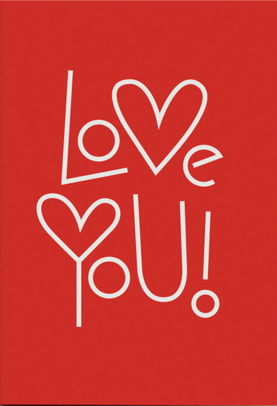 Greetings card - Love you - Artist : Romy Haferkorn – LIGHTMOTIF