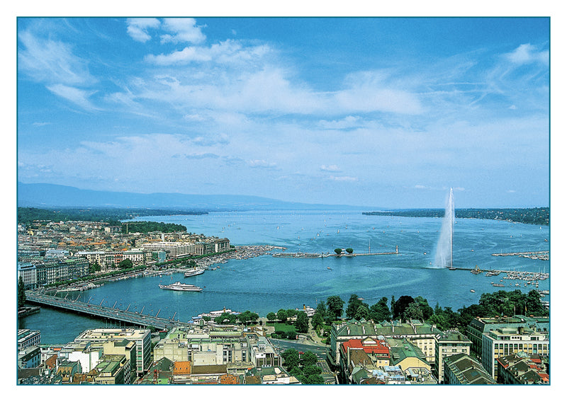 10036 - Genf - Aussicht von der Kathedrale St. Peter, Schweiz
