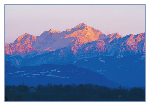 Vue du Mont-Blanc depuis Genève