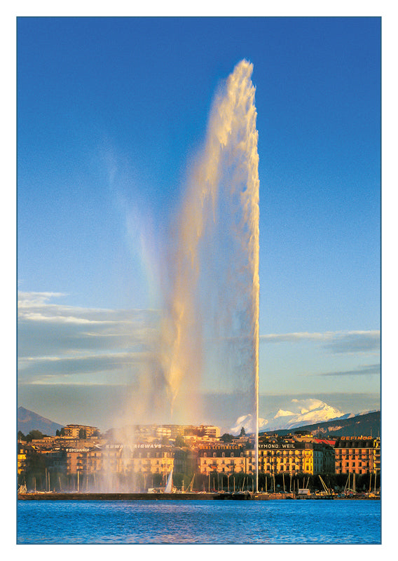 10198 - Genf - Der Jet d'eau (140 m), Schweiz
