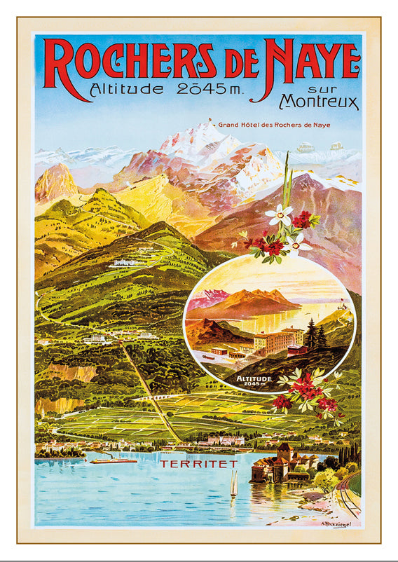 10743 - ROCHERS DE NAYE SUR MONTREUX - Affiche d'Anton Reckziegel - 1903