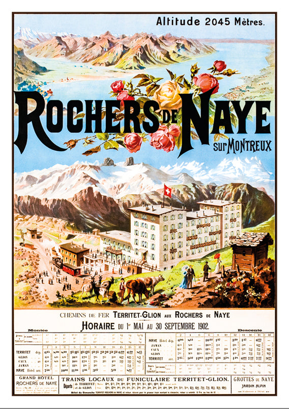 A-10748 - ROCHERS DE NAYE - Poster by Anton Reckziegel - 1902