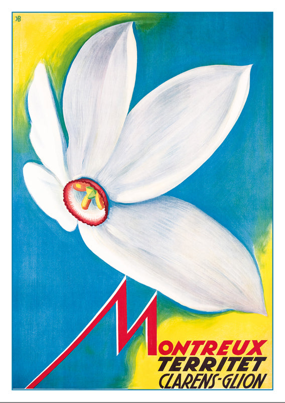 A-10752 - MONTREUX TERRITET - Poster by Karl Bickel - 1932