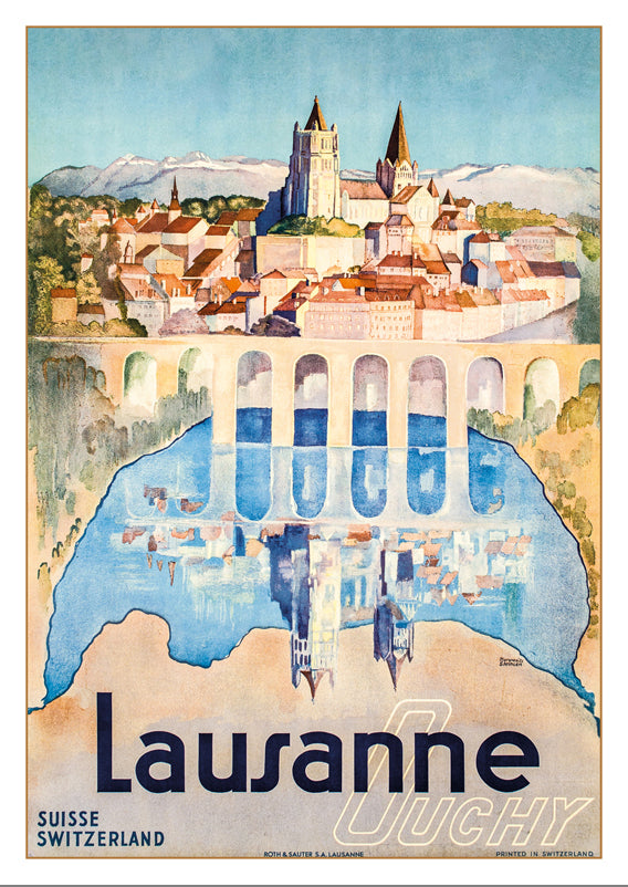 A-10764 - LAUSANNE OUCHY - Affiche de Marguerite Steinlen - 1938