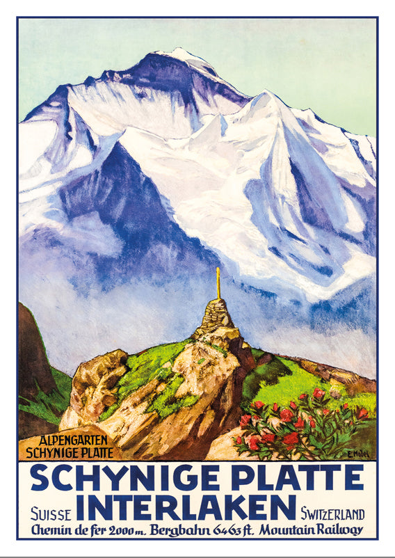 10781 - SCHYNIGE PLATTE, INTERLAKEN - Affiche d'Ernst Hodel - 1936