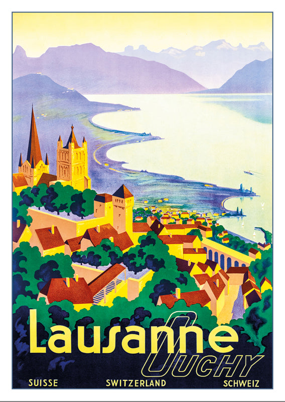 10782 - LAUSANNE OUCHY - Affiche vers 1930