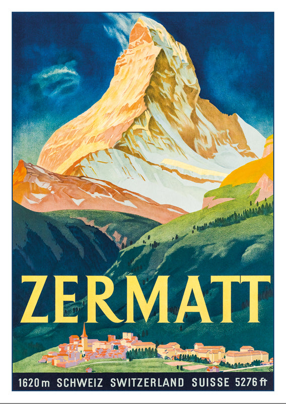 10792 - ZERMATT - Affiche de Carl Moos - 1932