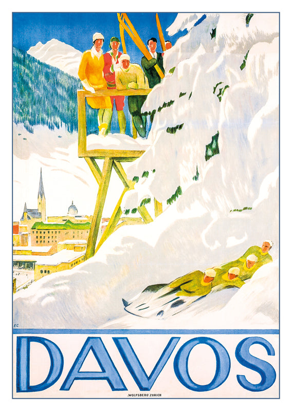 10811 - DAVOS - Plakat von Emil Cardinaux - 1918