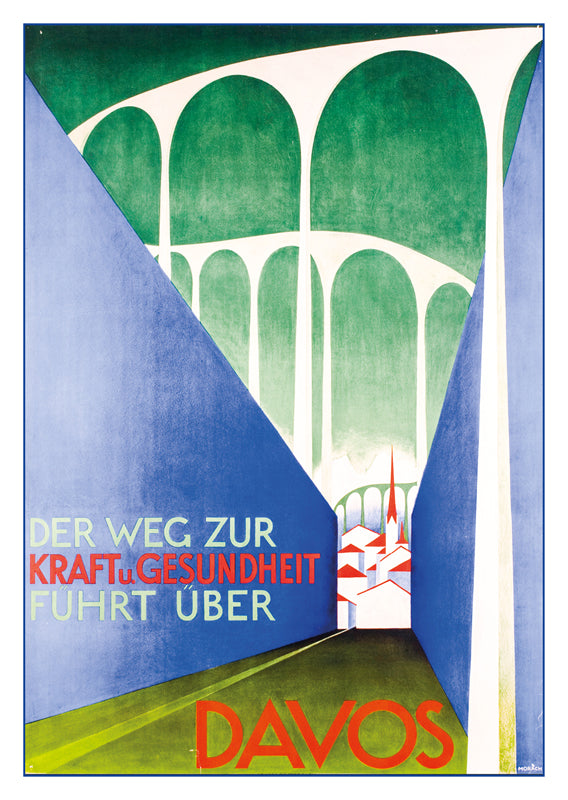 10812 - DAVOS - Plakat von Otto Morach um 1926