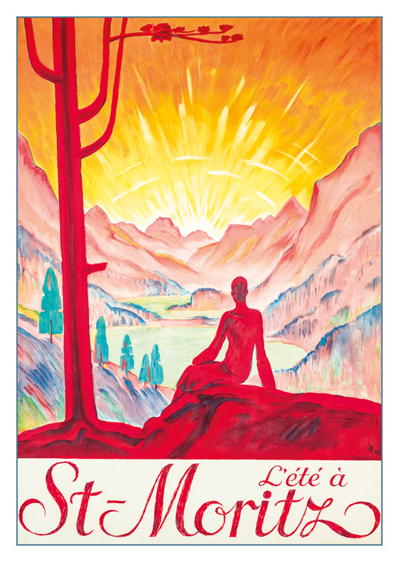 10817 - L'ÉTÉ À ST-MORITZ - Affiche d'Hugo Laubi - 1929