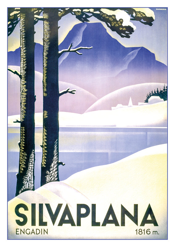 10821 - SILVAPLANA - Plakat von Johannes Handschin - 1935