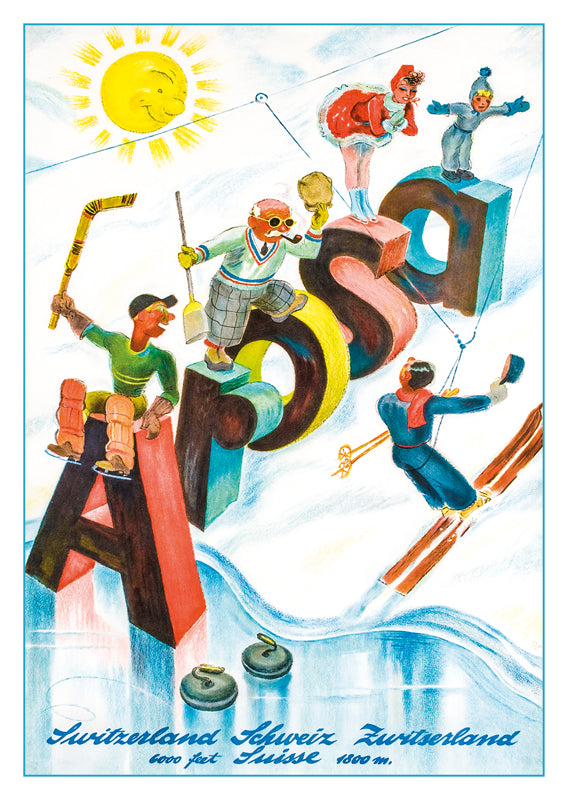 10822 - AROSA - Plakat von Hugo Laubi - 1938