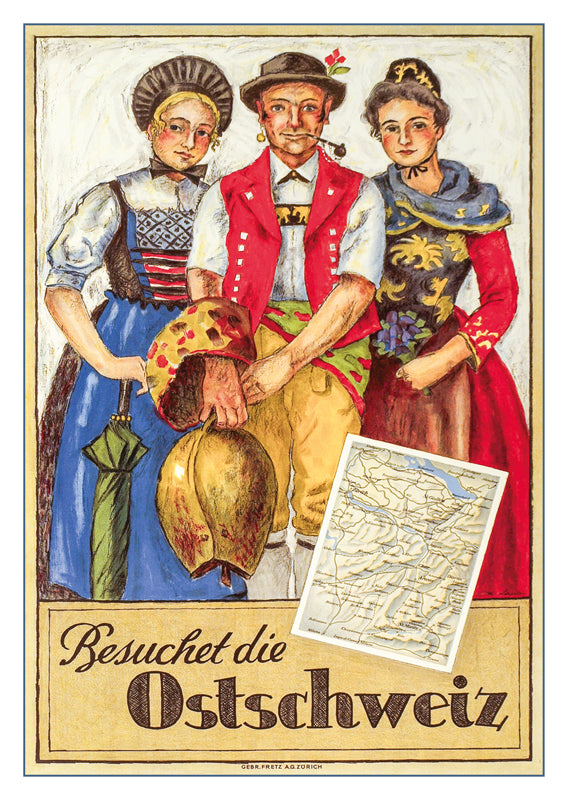 10826 - BESUCHET DIE OSTSCHWEIZ - Affiche d'Hugo Laubi - 1926