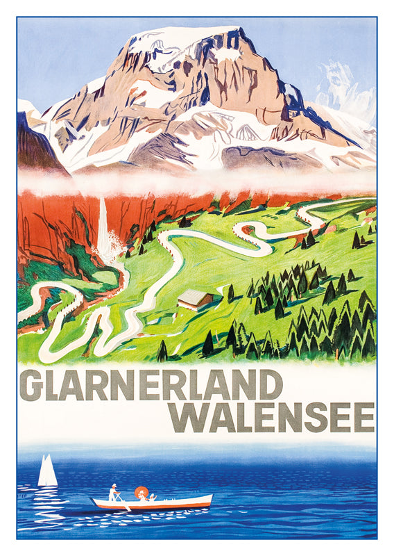 10829 - GLARNERLAND - WALENSEE - Plakat von Otto Baumberger - 1943