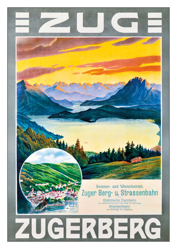 10836 - ZUG - ZUGERBERG - Plakat um 1905