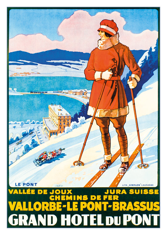 10841 - VALLORBE-LE PONT-BRASSUS - Affiche de Johannes Emil Müller - 1927