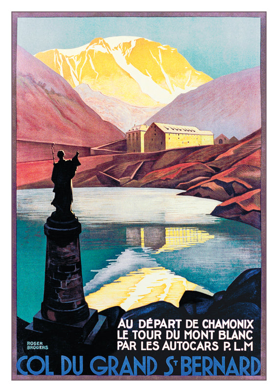 10856 - COL DU GRAND ST.BERNARD - Affiche de Roger Broders - 1927