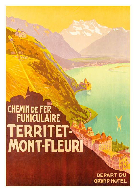 TERRITET MONT-FLEURI CHEMIN DE FER FUNICULAIRE
