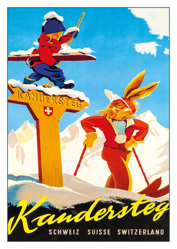 10860 - KANDERSTEG - Plakat von Willi Trapp um 1935
