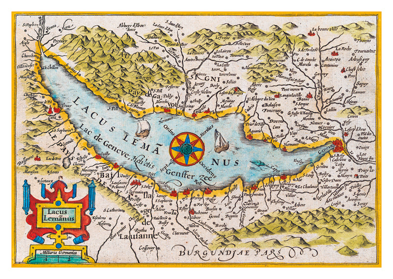 19001 - LACUS LEMANUS - Stich  von 1607