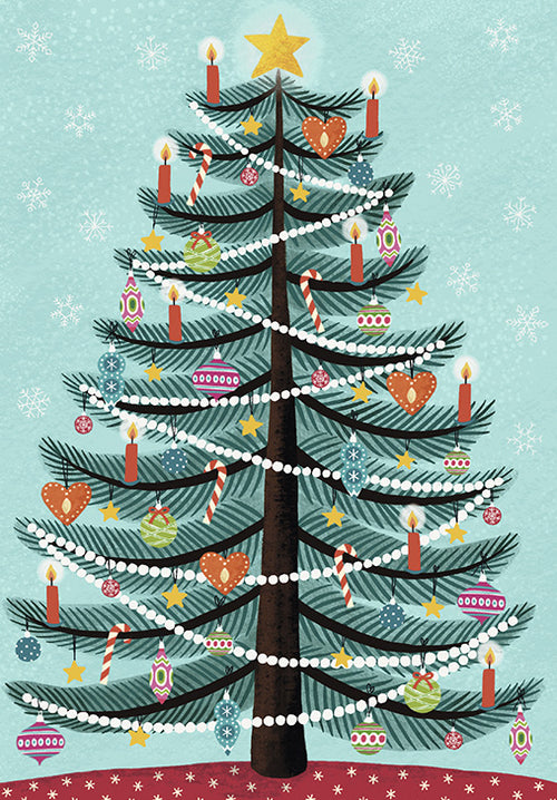 Greetings card - Christmas tree