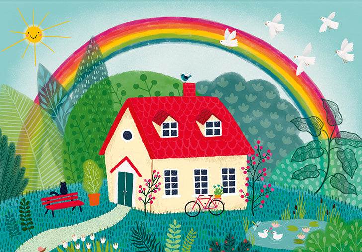 03-690102 - Maison sous un arc-en-ciel
