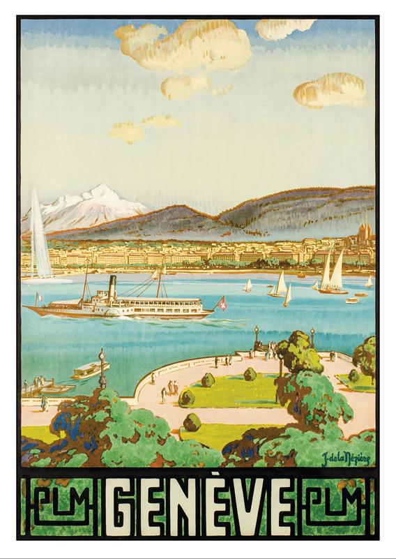 A-10516 - GENÈVE - Poster by Joseph de la Nézière - 1926