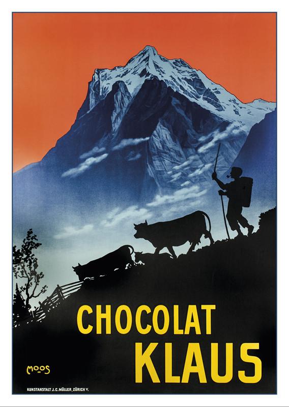A-10521 - CHOCOLAT KLAUS - Poster by Carl Moos - 1910