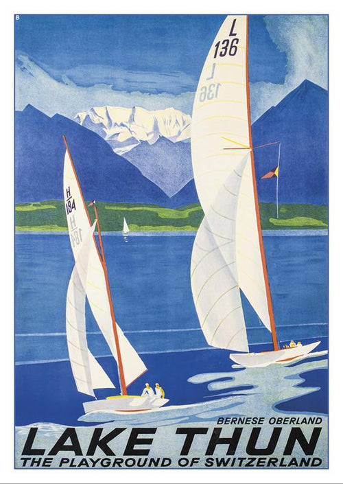 LAKE THUN - Poster by Otto Baumberger - 1936