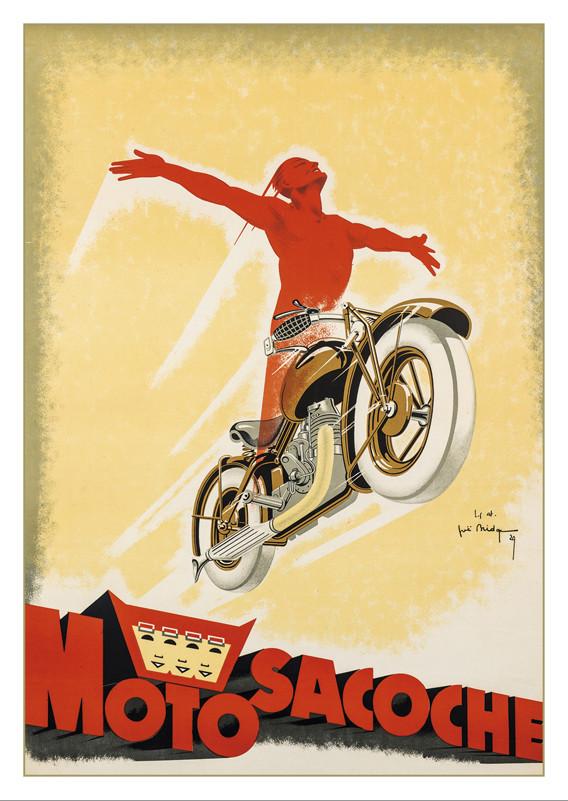 MOTOSACOCHE - Poster by Joe Bridge - 1929