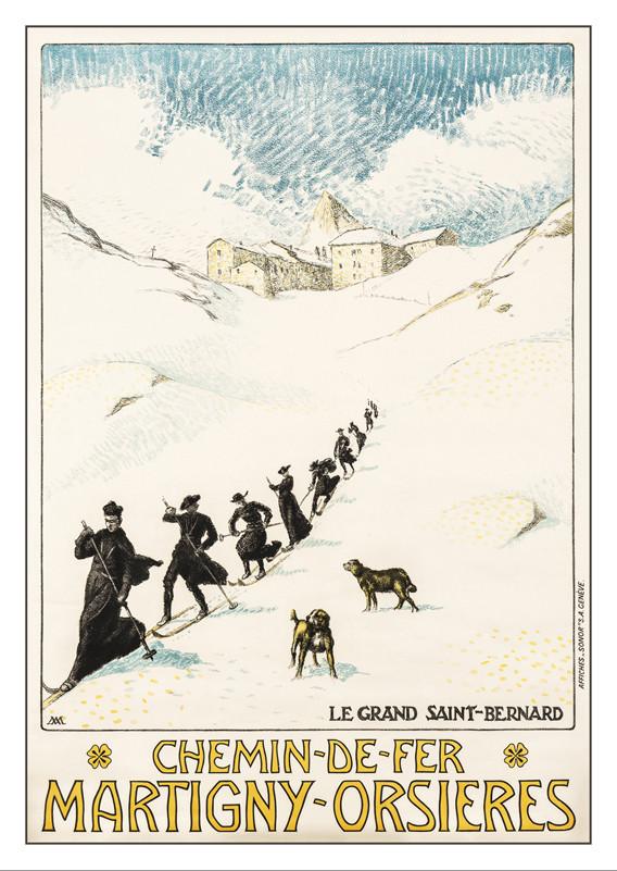 MARTIGNY - ORSIÈRES - Poster by Albert Muret - 1910