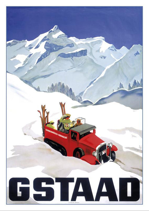 GSTAAD - Plakat von Alex Diggelmann - 1934