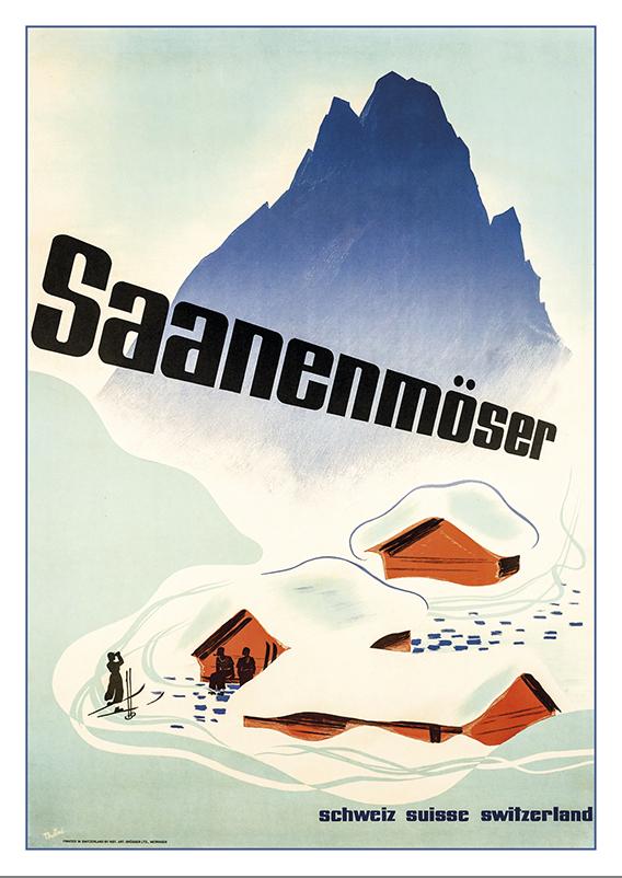 Postcard - SAANENMÖSER - Poster by Hans Thöni - 1935