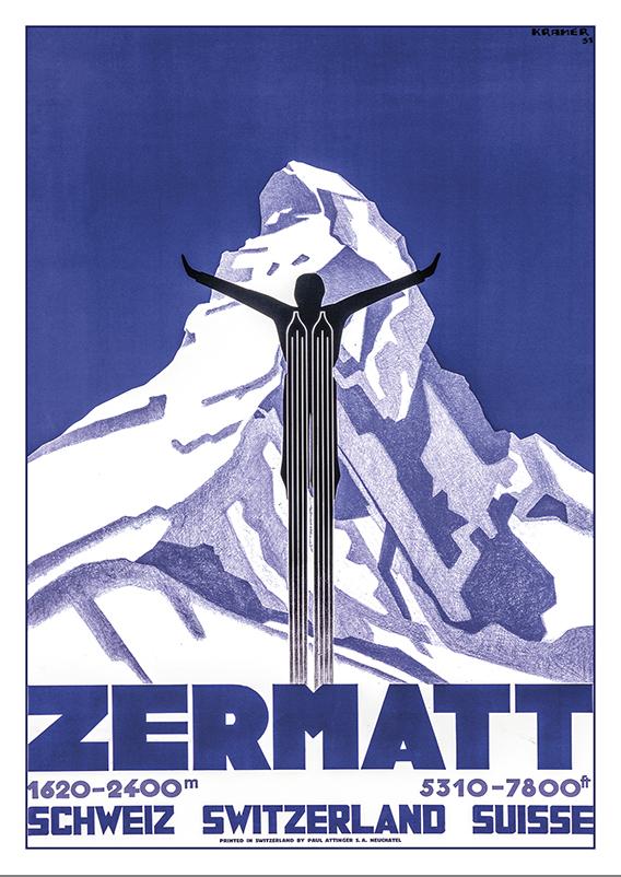 Postcard - ZERMATT - MATTERHORN - Poster by Pierre Kramer - 1931