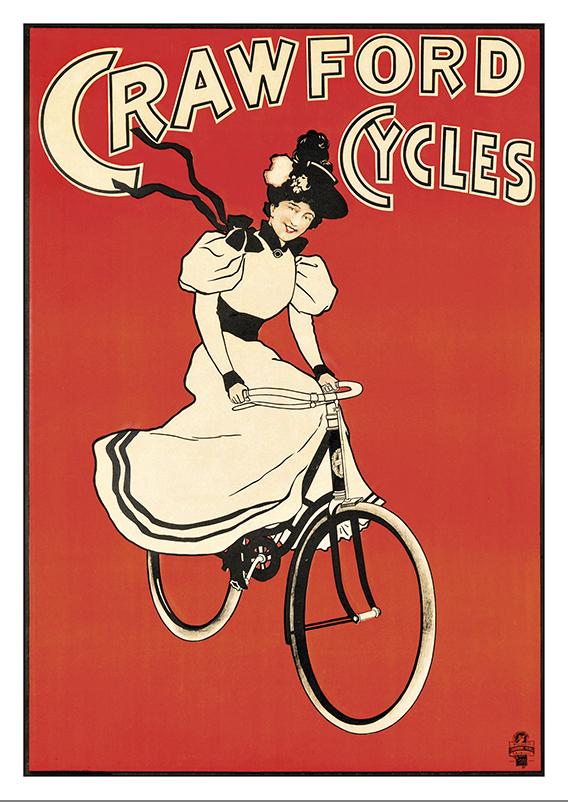 Postcard - CRAWFORD CYCLES - Poster by about 1900