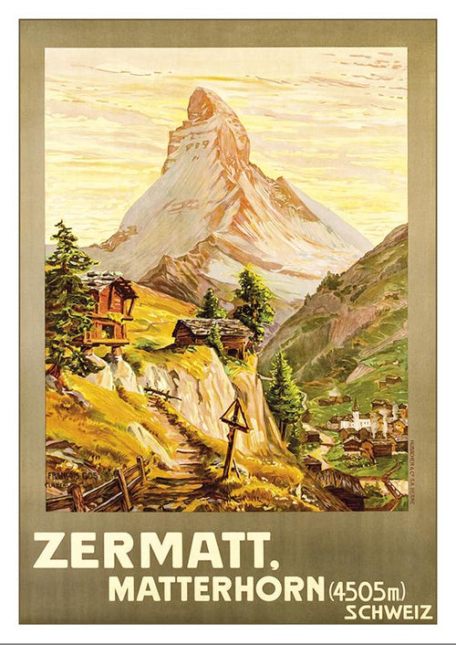 Postcard - ZERMATT - MATTERHORN - Poster by François Gos - 1903