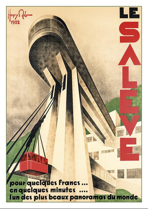 Postcard LE SALÈVE - Poster by Henry Reb - 1932