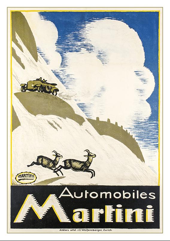 Postcard AUTOMOBILES MARTINI - Poster by Emil Cardinaux - 1916