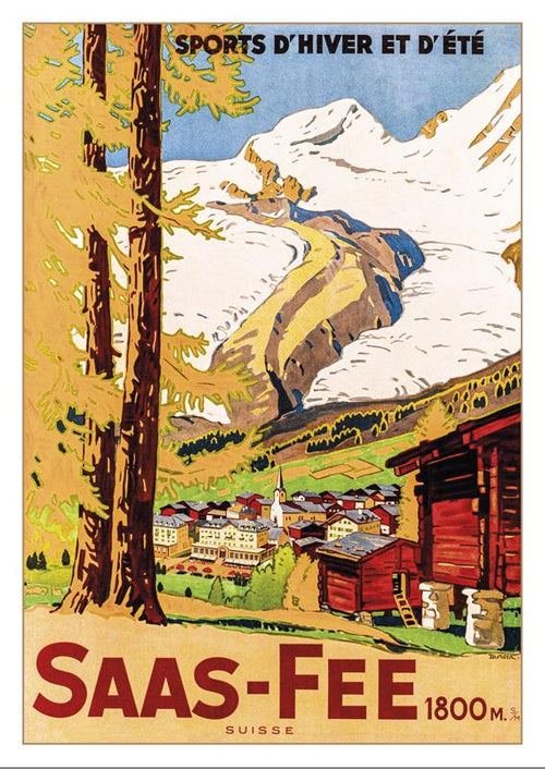 SAAS-FEE - Poster by Wihelm Friedrich Burger - 1925
