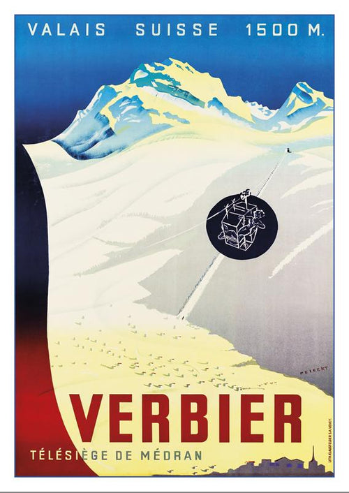 VERBIER - Poster by Martin Peikert - 1951