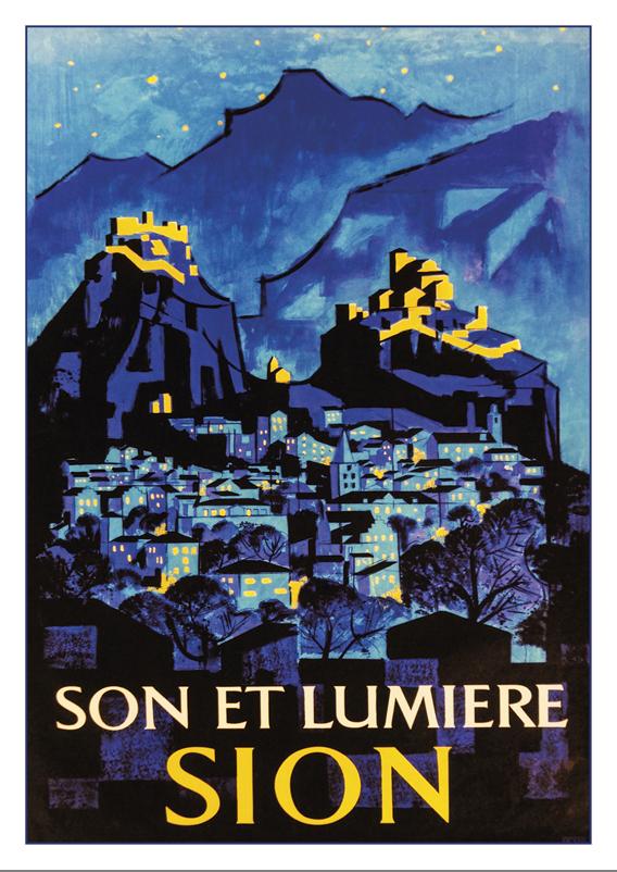 SION - SON ET LUMIÈRE - Poster about 1961