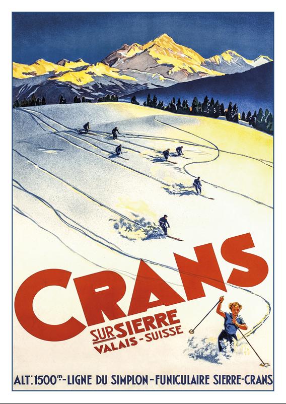 CRANS SUR SIERRE - Poster by 1938