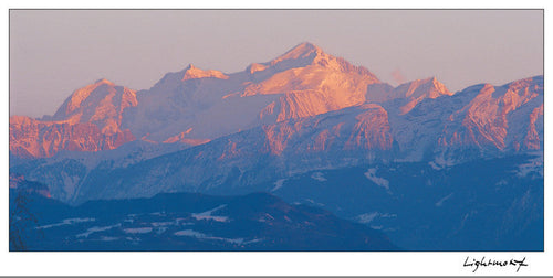 Le Mont-Blanc depuis Genève, France