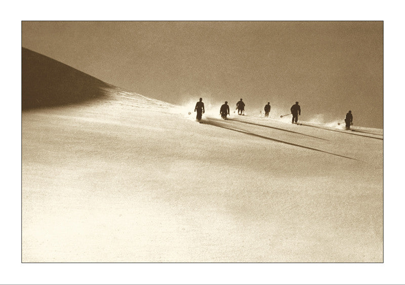 Doppelkarte: Ski en 1930