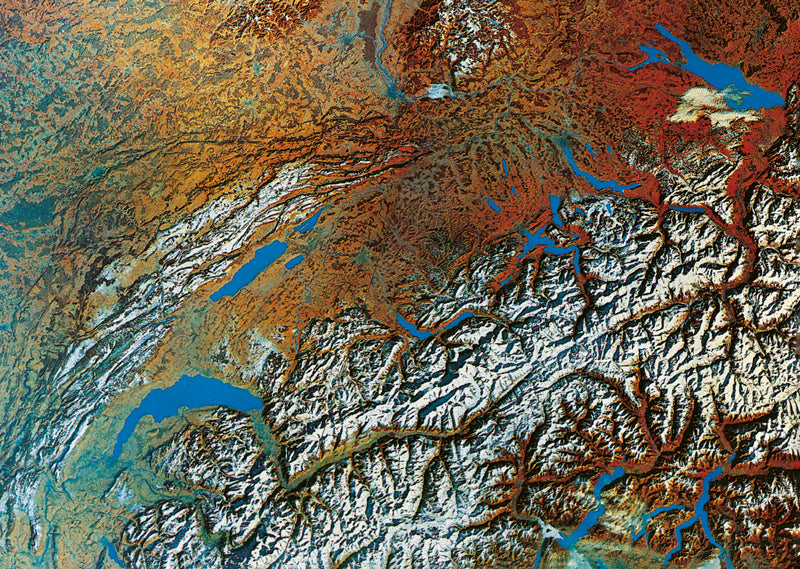 09-6575 - Satellitenbild von 1972, Schweiz