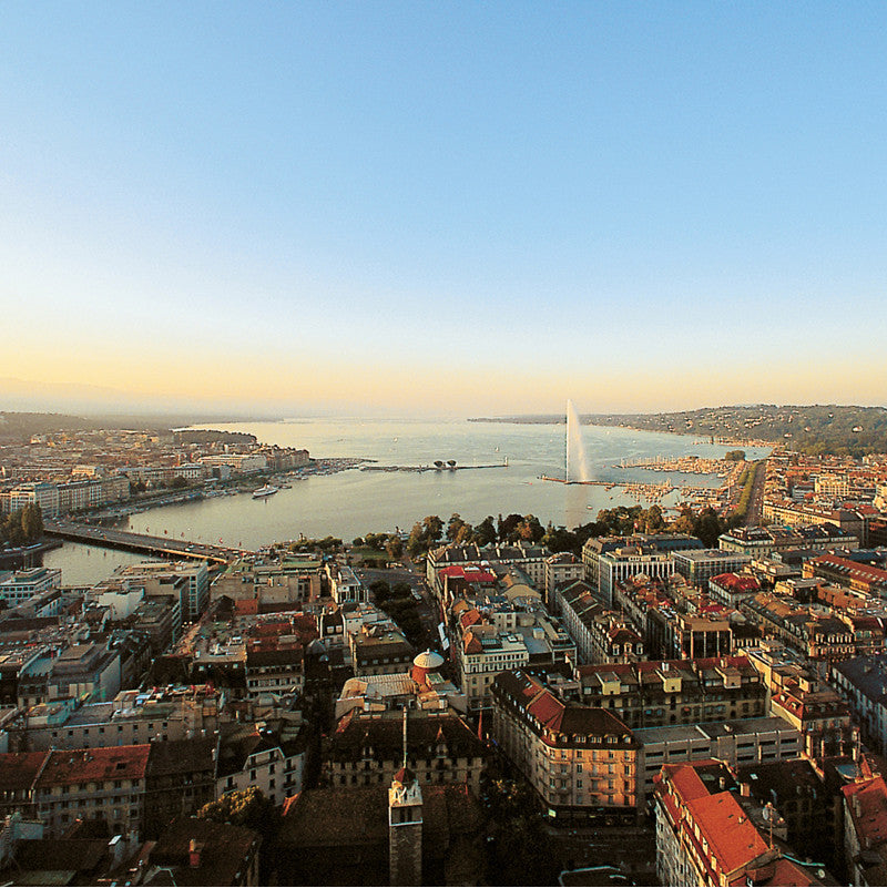Carte de voeux de Geneva - Vue depuis la cathédrale Saint-Pierre, Switzerland