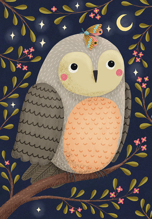 Greeting card Owl