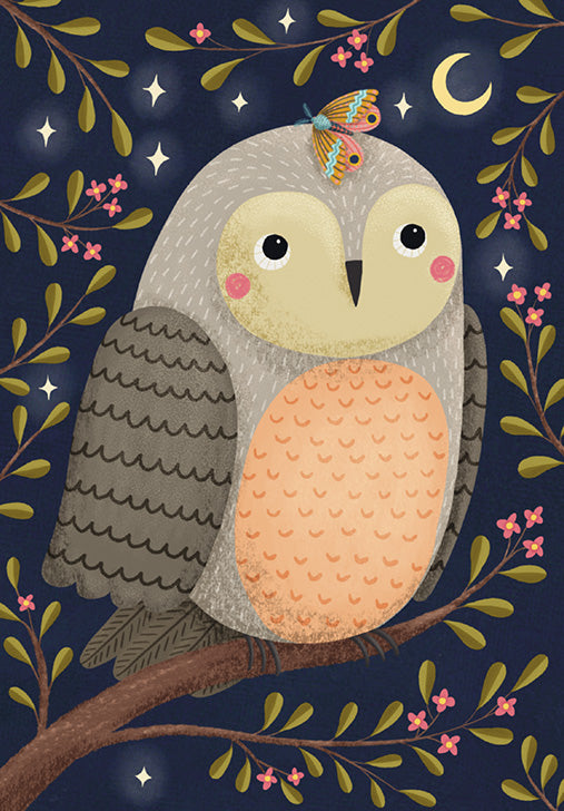 Greeting card Owl